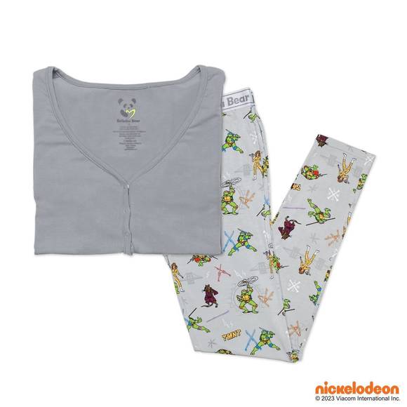 NEW BELLABU BEAR classic bamboo pajama set in teenage mutant ninja turtles retro - Picture 6 of 6